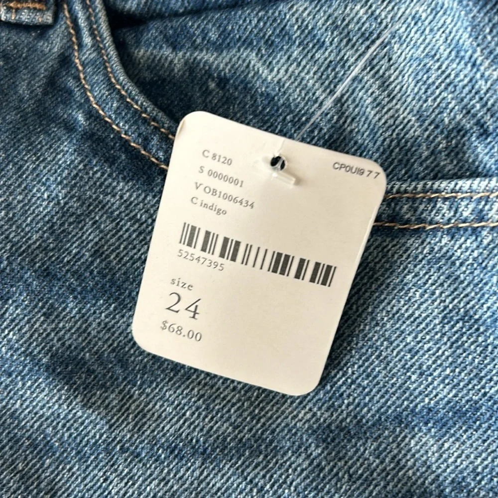 Free People Maverick jean denim skirt size 24 NWT